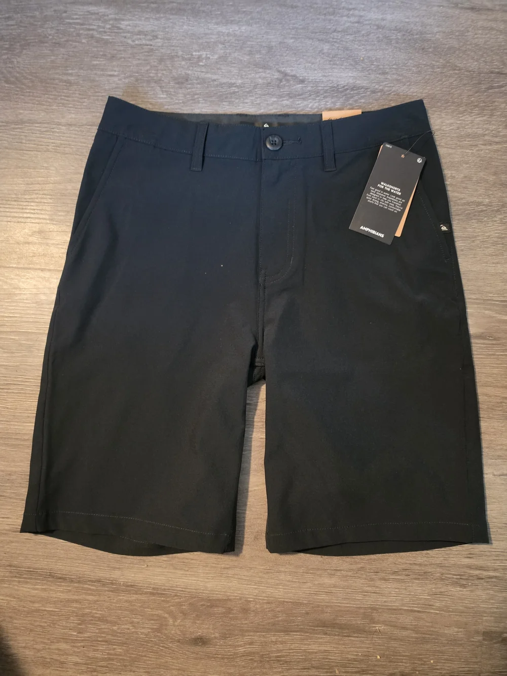 Quiksilver Black 4-Way Stretch Chino Shorts